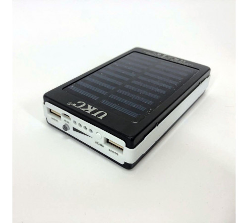 УМБ Power Bank Solar 10000 mAh мобільне зарядне із сонячною панеллю та лампою, зовнішній акумулятор PY-49 за 366 грн