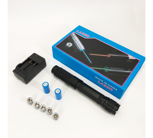 Лазерные указки point YX-B015, Мощная лазерная указка с насадками, Сверхмощная лазерная указка AB-10