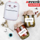 Портативний мініпринтер Mini printer з Bluetooth для термодруку без чорнила зі смартфона. Колір: рожевий KD-22 за 659 грн