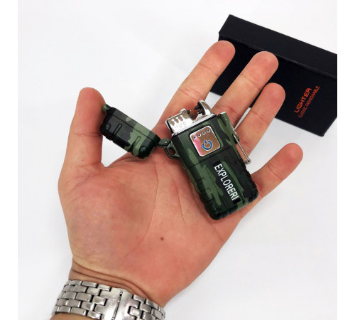 Запальничка USB з індикатором заряду JL317 Explorer, Запальничка з сенсорним включенням FR-28