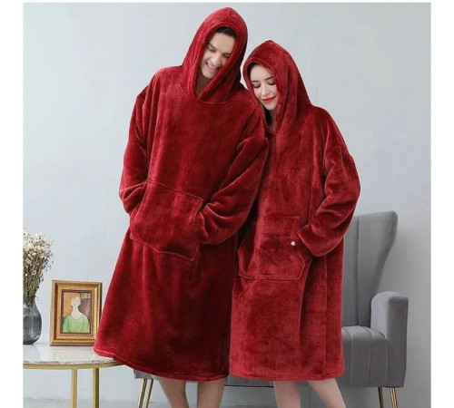 Покривало з рукавами з мікрофібри, Теплий плед кофта Плед Huggle Hoodie рукавами MA-94 за 594 грн