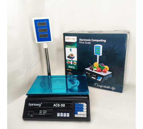 Весы для склада Rainberg RB-304 50кг, Весы торговые для бизнеса торговые электрические RF-81