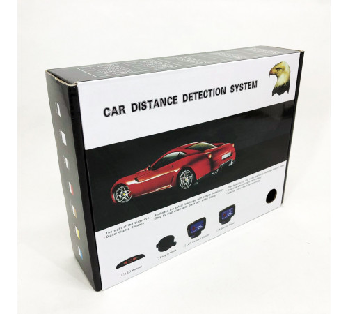 Парктроник (парковочный радар) Assistant Parking Sensor, 8 черных датчиков UW-33