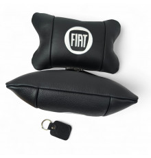 Подушки для подголовников в машину Fiat Фіат, Подушка для салона авто, Подарок водителю WG-91