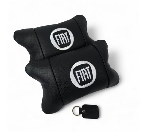 Подушки для подголовников в машину Fiat Фіат, Подушка для салона авто, Подарок водителю WG-91