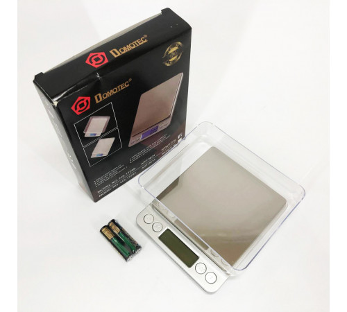 Маленькие электронные весы для взвешивания Domotec MS-1729B 500 г, Электронные весы для золота DT-67