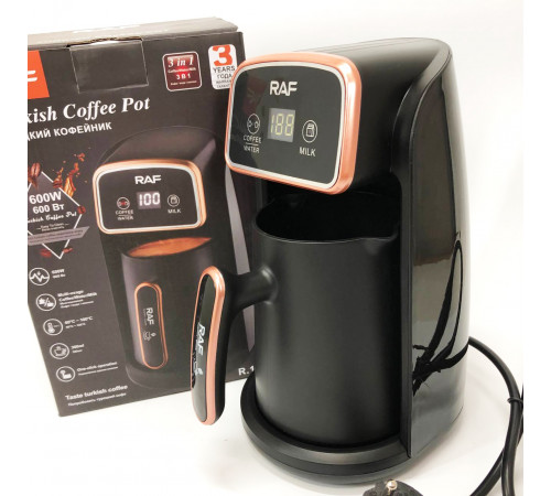 Турка бытовая электрическая RAF, Электротурка с автоотключением при закипании, Электротурка от сети OL-90