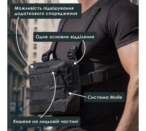 Сумка через плечо из военной ткани, Практичная мужская сумка слинг Тактическая несессер GS-80