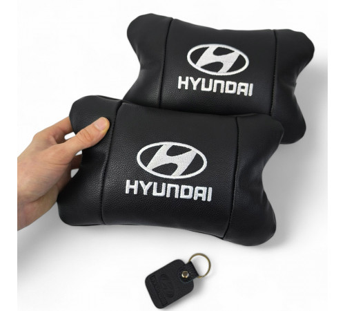 Подушка підголівник з логотипом Hyundai, М'яка подушка для подорожей підголівник, Подушки для машини KL-20