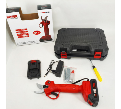 Секатор аккумуляторный Boxer BX-9001 2 АКБ 24В MJ-55