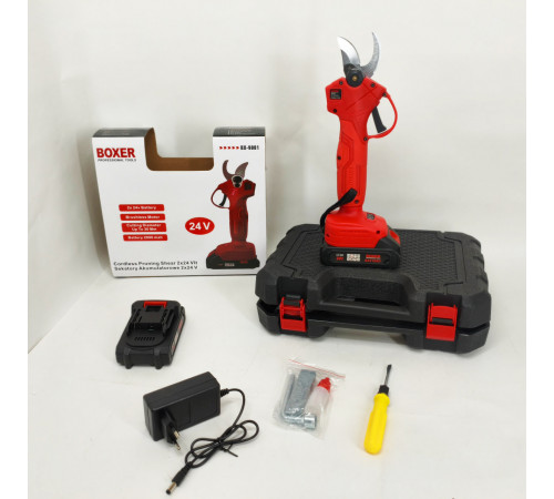 Секатор аккумуляторный Boxer BX-9001 2 АКБ 24В MJ-55