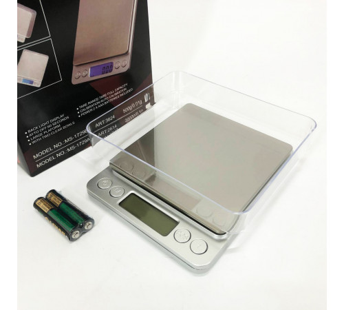Маленькие электронные весы для взвешивания Domotec MS-1729B 500 г, Электронные весы для золота DT-67