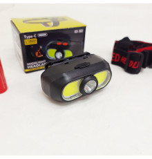 Ліхтар з фіксацією на голові KX-302-LED+2COB, Ліхтар на лоб для будівельних робіт NH-13