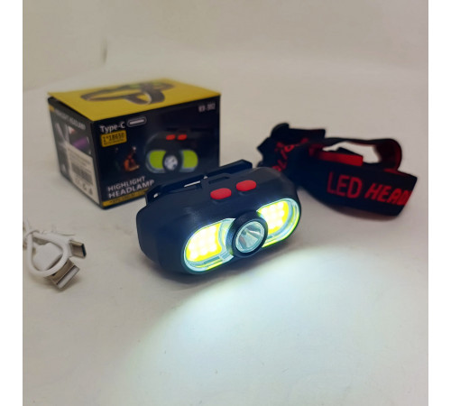 Ліхтар з фіксацією на голові KX-302-LED+2COB, Ліхтар на лоб для будівельних робіт NH-13