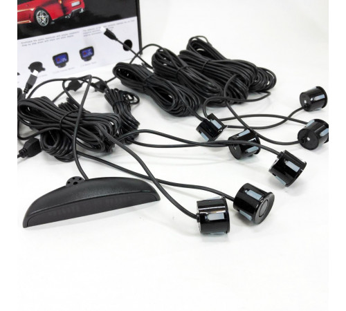 Парктроник (парковочный радар) Assistant Parking Sensor, 8 черных датчиков UW-33