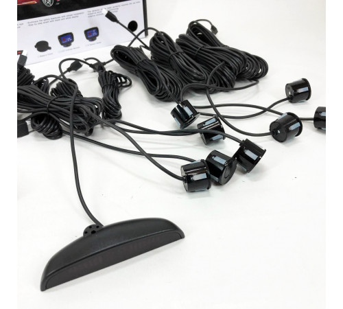 Парктроник (парковочный радар) Assistant Parking Sensor, 8 черных датчиков UW-33