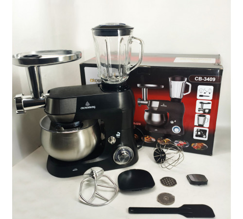Комбайн для теста тестомес, Блендер миксер комбайн, Миксер для теста на ватрушки, Кухонный тестомес 6 л DI-25