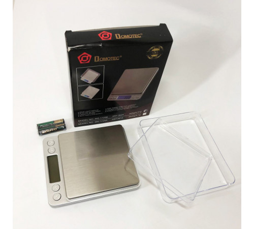 Маленькие электронные весы для взвешивания Domotec MS-1729B 500 г, Электронные весы для золота DT-67