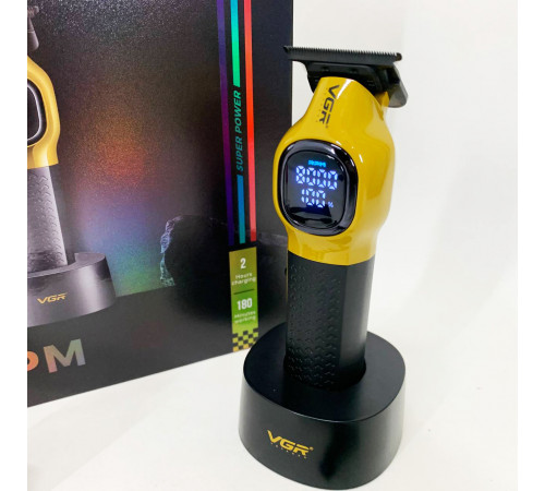 Электронная машинка для стрижки VGR V-886T GOLD, Машинка для стрижки хорошая Электромашинка волос UP-29