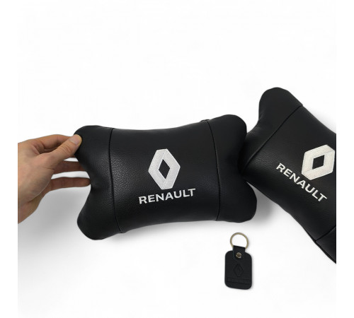 Подголовник-подушка для автомобиля под шею Renault Рено, Универсальная подушка на подголовник авто WT-10