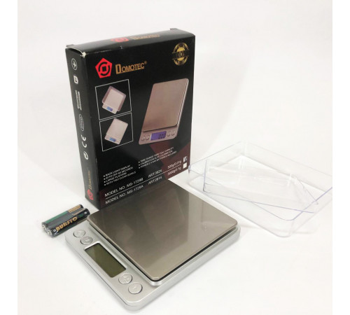 Маленькие электронные весы для взвешивания Domotec MS-1729B 500 г, Электронные весы для золота DT-67