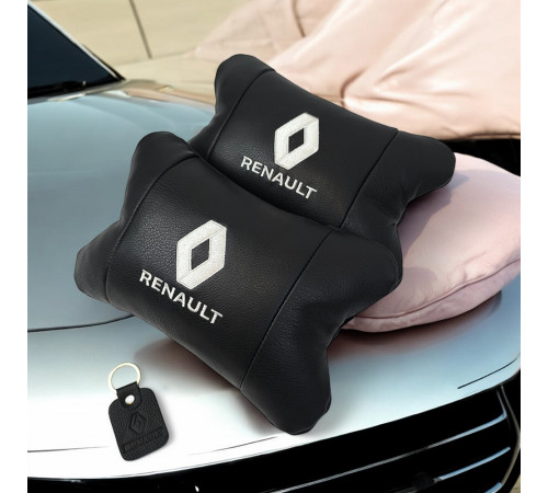 Подголовник-подушка для автомобиля под шею Renault Рено, Универсальная подушка на подголовник авто WT-10