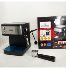 Эспрессо кофемашина Crownberg CB-1570 1200 Вт с рабочим давлением 20 бар и функцией приготовления 2 чашок AC-35