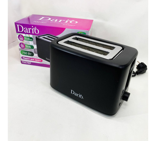 Універсальний тостер для грінок DARIO DT1007 750 Вт, Тостер для гарячих бутербродів AH-56