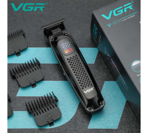 Електрична машинка з насадкою для бороди VGR V-972, Професійна акумуляторна машинка для стрижки IF-37