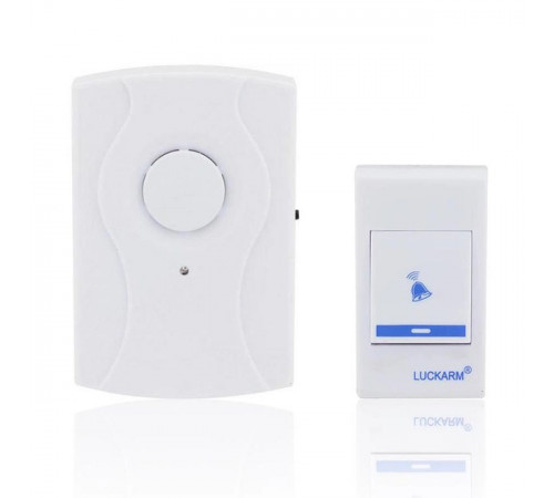 Дверной звонок от батареек Luckarm Intelligent 8203 беспроводной. Цвет: голубой IA-90