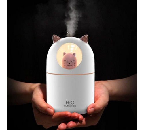 Увлажнитель воздуха Humidifier H2O Cat USB с котиком на 300мл. Цвет: белый LJ-67