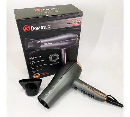 Фен без шкоди для волосся Domotec MS-409B 1980Вт, Фен з холодним повітрям для укладання MW-84 за 872 грн