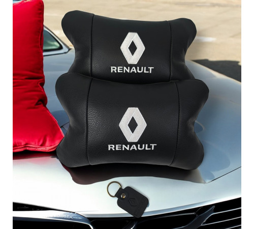 Подголовник-подушка для автомобиля под шею Renault Рено, Универсальная подушка на подголовник авто WT-10