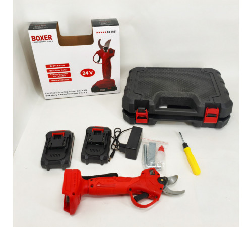 Секатор аккумуляторный Boxer BX-9001 2 АКБ 24В MJ-55