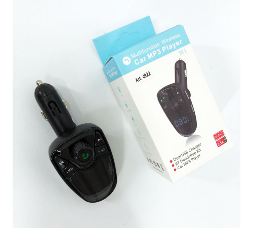 Устройство для воспроизведения аудио в автомобиле, Приемник Bluetooth с FM-трансляцией для автомобиля KJ-38