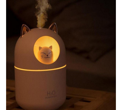Увлажнитель воздуха Humidifier H2O Cat USB с котиком на 300мл. Цвет: белый LJ-67
