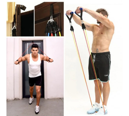 Эспандер петля для турника exercise pipe, Жгут эспандер для занятия Лента пилатеса YC-24