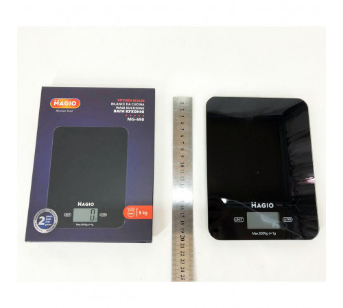 Электронные весы для продуктов Magio MG-698 5кг, Кухонные весы с жк-дисплеем функция отминусовки тары CY-55
