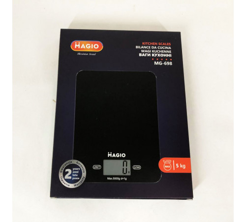 Электронные весы для продуктов Magio MG-698 5кг, Кухонные весы с жк-дисплеем функция отминусовки тары CY-55