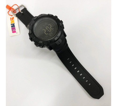 Простые электронные часы наручные мужские SKMEI 1475BK BLACK, Часы Спецназ Специальные для армии VY-23