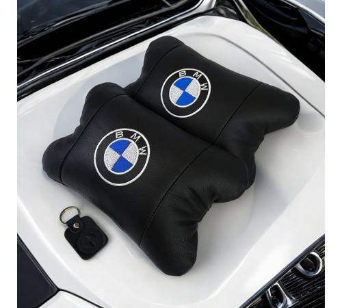 Автоподушка під голову BMW, Сувенірні автомобільні подушки, Авто подушка під шию, Авто подушки в машину JC-65