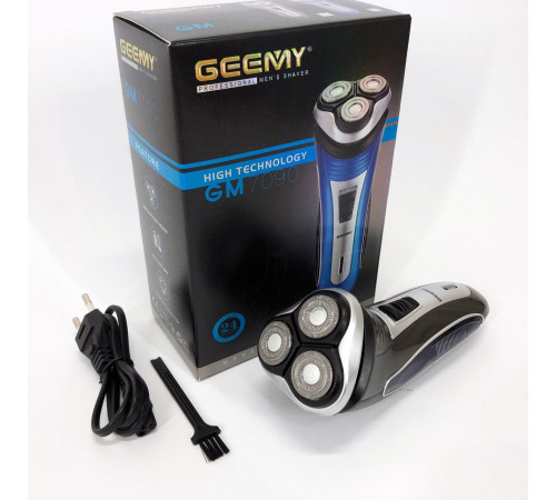 Бритва сеточная профессиональная GEEMY GM-7090, Мужская бритва на батарейках, Бритвы электрические XS-73