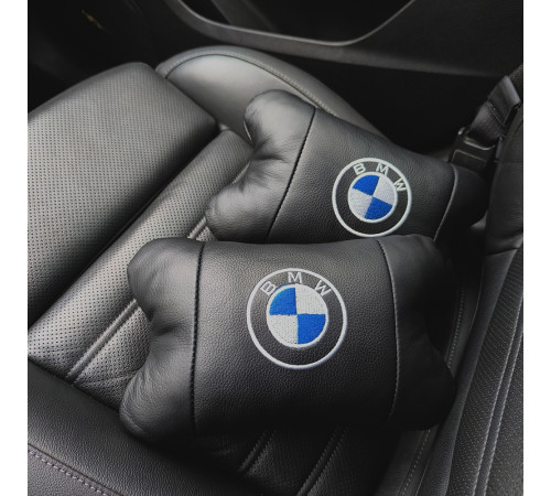 Автоподушка під голову BMW, Сувенірні автомобільні подушки, Авто подушка під шию, Авто подушки в машину JC-65