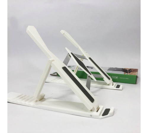 Підставка для ноутбука Multi-Position foldable bracket JC-25 8х22смСтильна підставка. Колір: білий BF-58