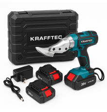 Продольная резка металла Krafftec, Ножницы по металлу для гофры, Электрические высечные ножницы FN-63