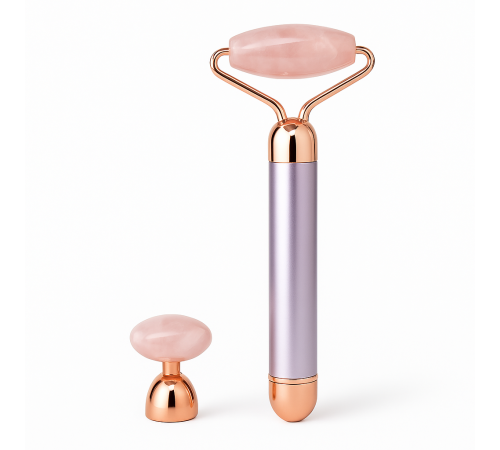 Массажер ролик электрический для лица Facial Roller Massager. Цвет: бежевый OW-44