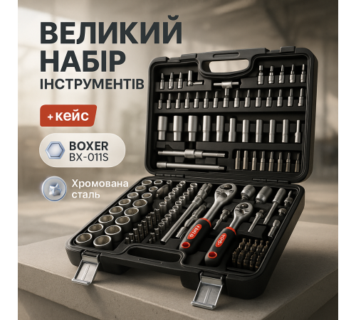 Набор инструментов и торцевых головок с трещоткой, Набор ключей для автомобиля с торцевыми головками VK-74