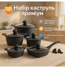 Каструля з нержавіючої сталі, Набір каструль-сотейників, Хороший набір каструль Збірний каструль UV-74