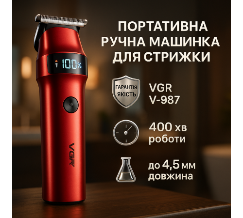 Машинка для точної стрижки бороди і волосся, Машинка для підстригання, Хороший бездротовий тример EJ-15