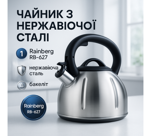 Красивый чайник для газовой плиты, Качественный чайник для газовой плиты Хороший со свистком KJ-90